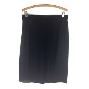 ESCADA Vintage pencil skirt dark navy wool lined 42/8-10